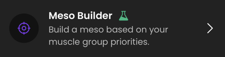 Meso builder